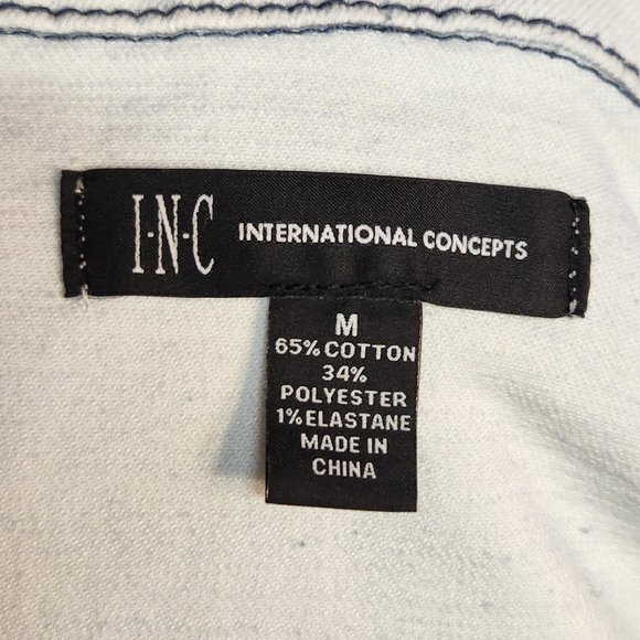 NWT INC Oversized Denim Cropped Jacket - Picture 12 of 12